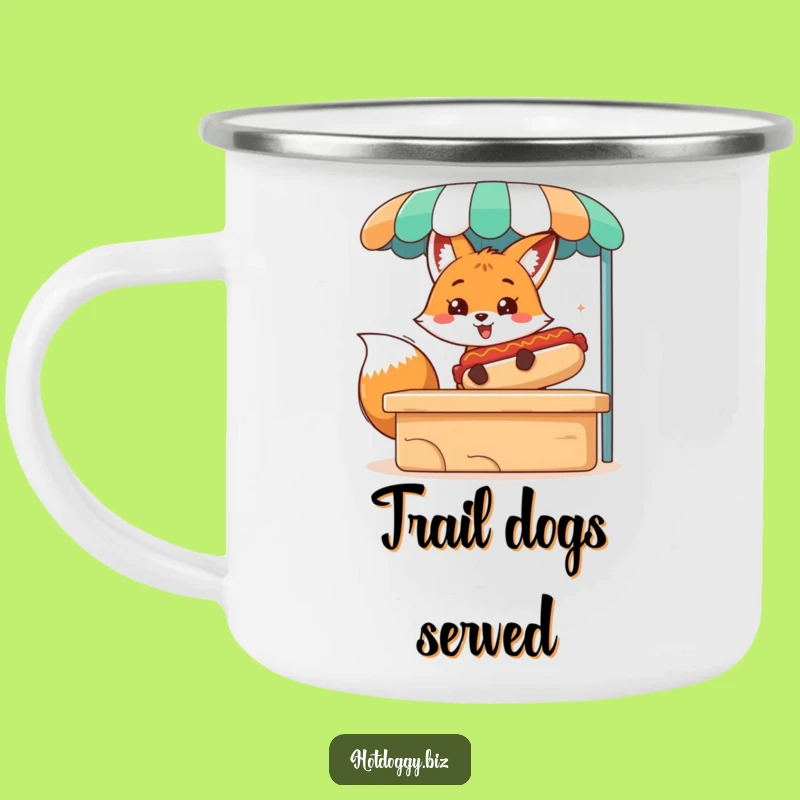 Funny Fox Hot Dog Camping Mug: Your Go-To For Outdoor Laughs!