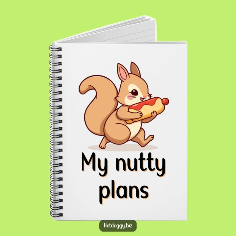 Funny Squirrel Hot Dog Notebook: Jot Down Your Best Heists!
