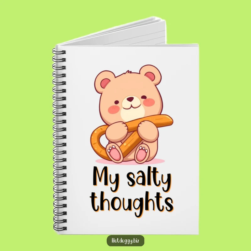 Funny Bear Pretzel Notebook: Jot Down Sweet Thoughts And Snack Ideas!